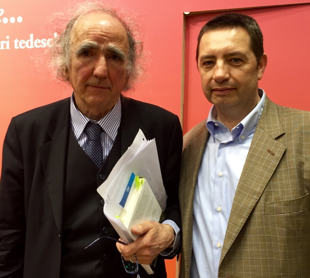 Alberto D'Auria con Vittorino Andreoli
